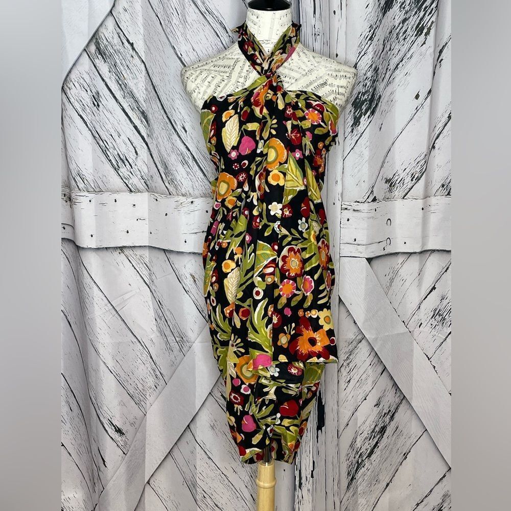 NWT Pottery Barn Sarong With Carrier Bag Floral OS